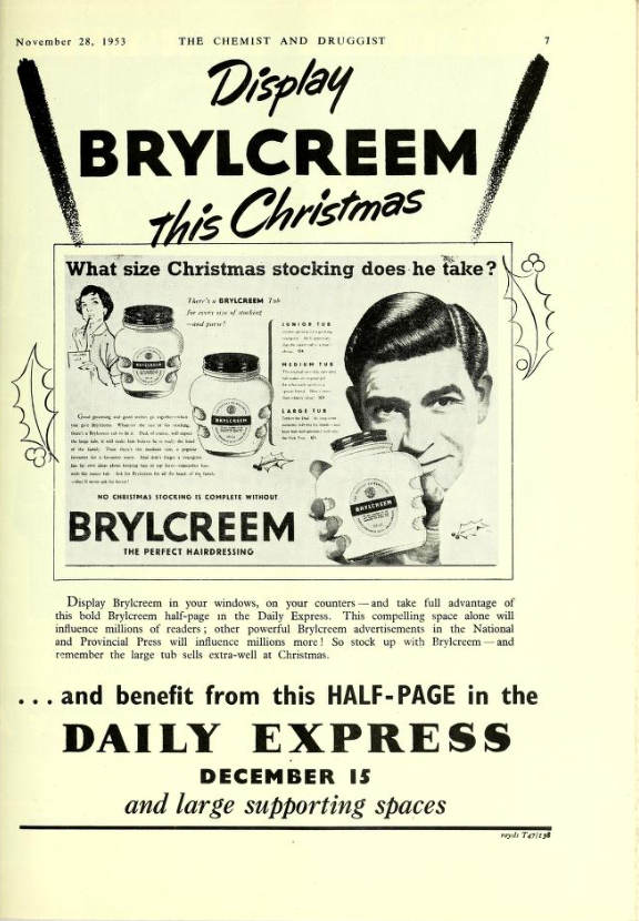 ad for Brylcreem